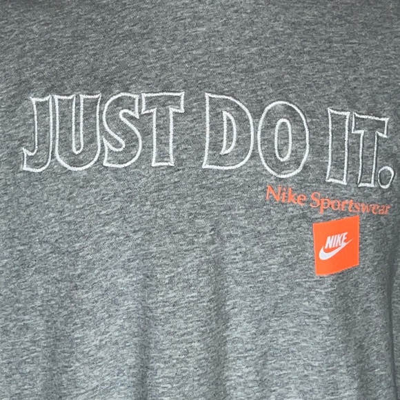 Nike Just Do It Sweatshirt w/Contrast Stitching - Picture 2 of 7